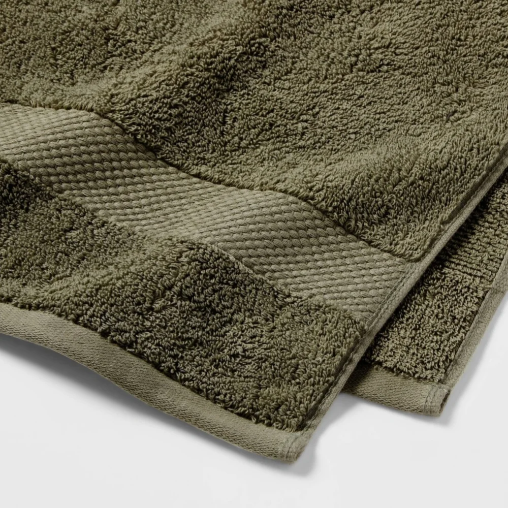 Threshold Olive Green Hand Towels